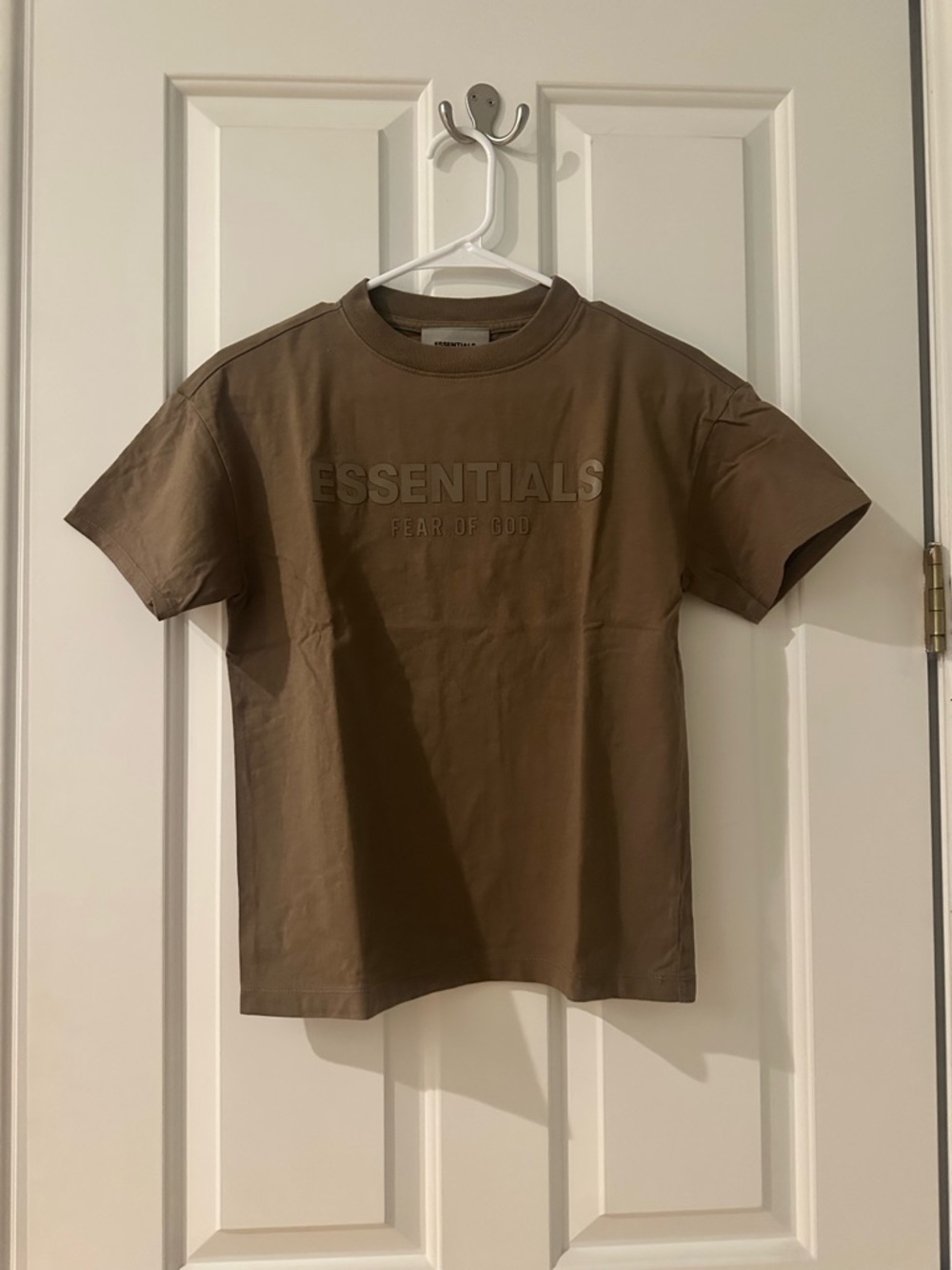 Essentials Kids Short-Sleeve Logo Tee in Brown